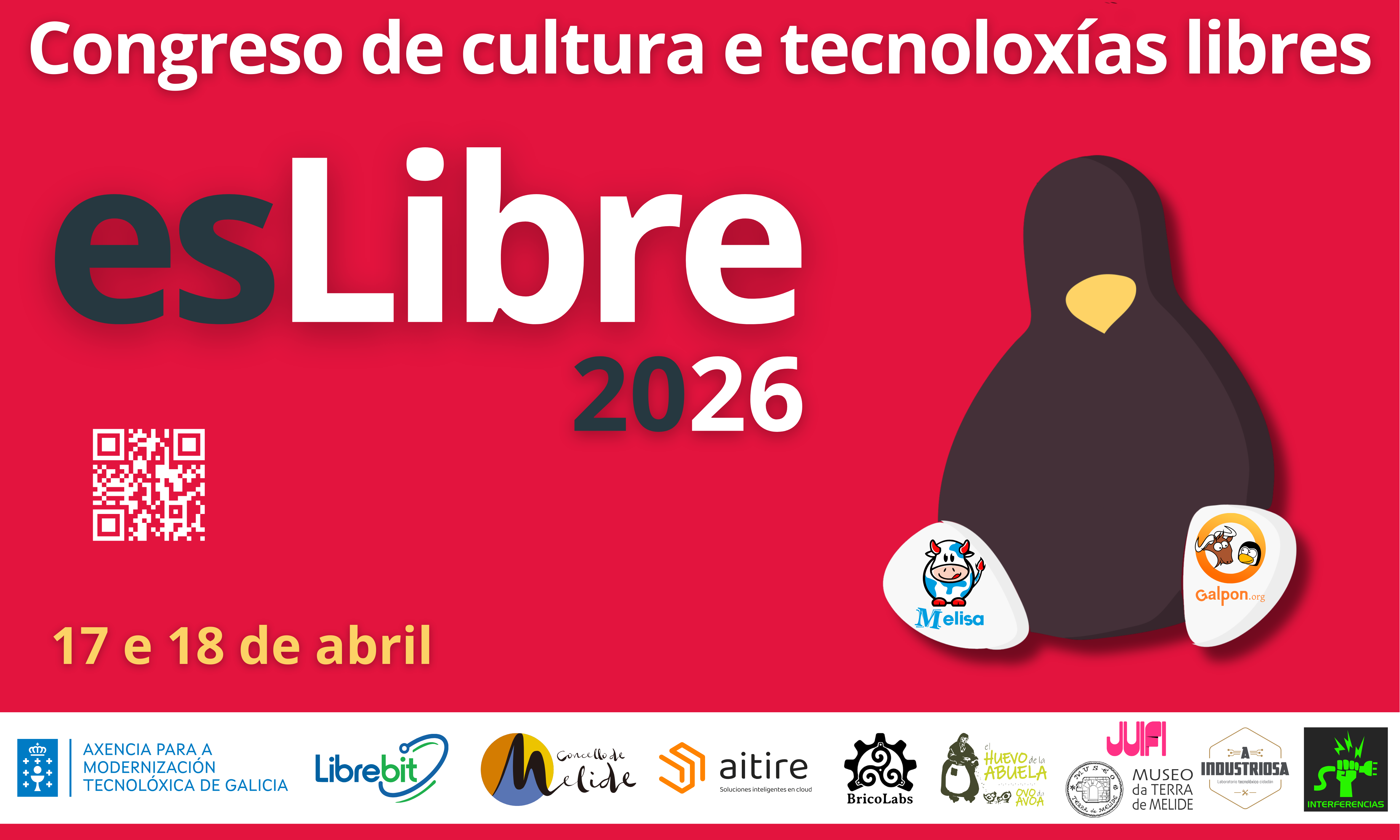 Banner esLibre 2026 galego