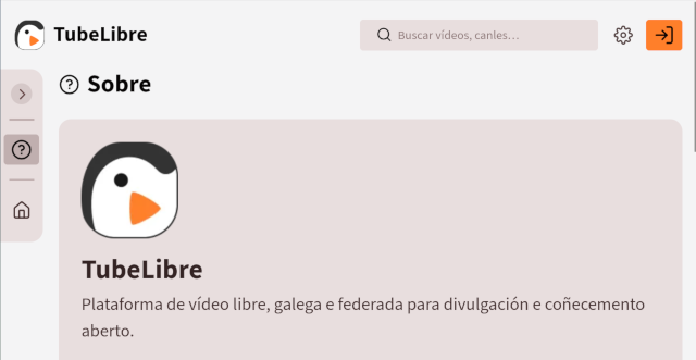 Primeira pantalla TubeLibre